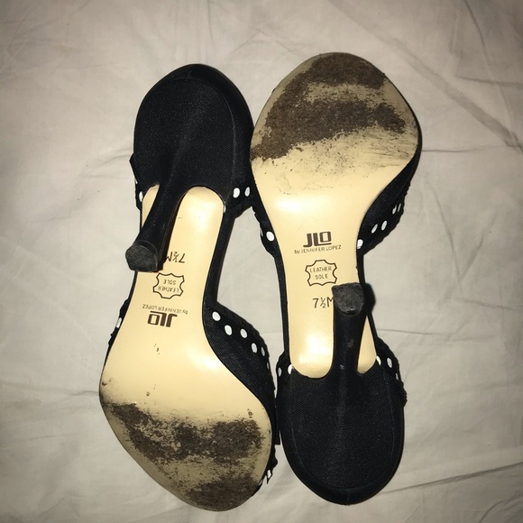 Jennifer Lopez // Poka Dot Peep Toe Pumps - Picture 5 of 5